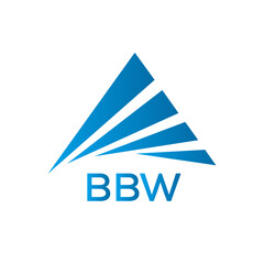 BBW Letter logo design template vector. BBW Business abstract connection vector logo. BBW icon circle logotype.
