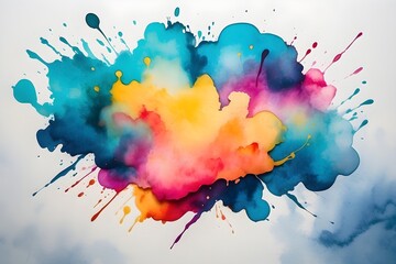 Abstract Captivating Watercolor Stains background
