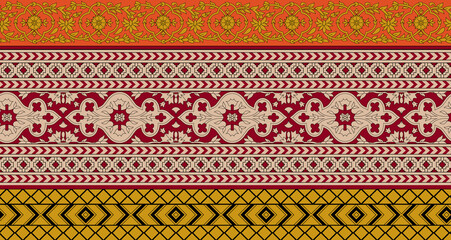pattern with embroidery pattern, seamless, ornament, design, border, texture, art, ethnic, decoration, vector, fabric, wallpaper, illustration, decor, frame, vintage, textile, traditional, geometric, 