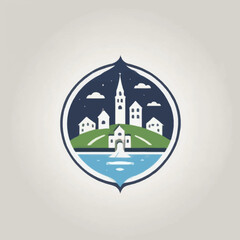Obraz na płótnie Canvas Town Logo Design EPS Format Very Cool