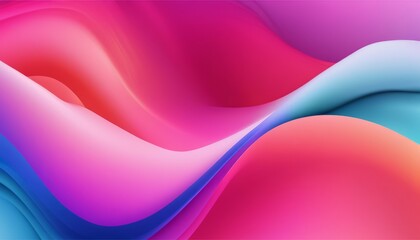 A colorful wave of pink, blue, and purple