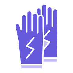 Electrician Gloves Icon of Electrician Tools iconset.