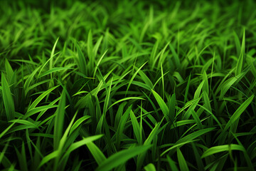 Artificial grass texture. Lush and maintenance-free. Ideal image for showcasing synthetic turf, suitable for various contexts such as landscaping, sports fields, or illustrating eco-friendly alternati