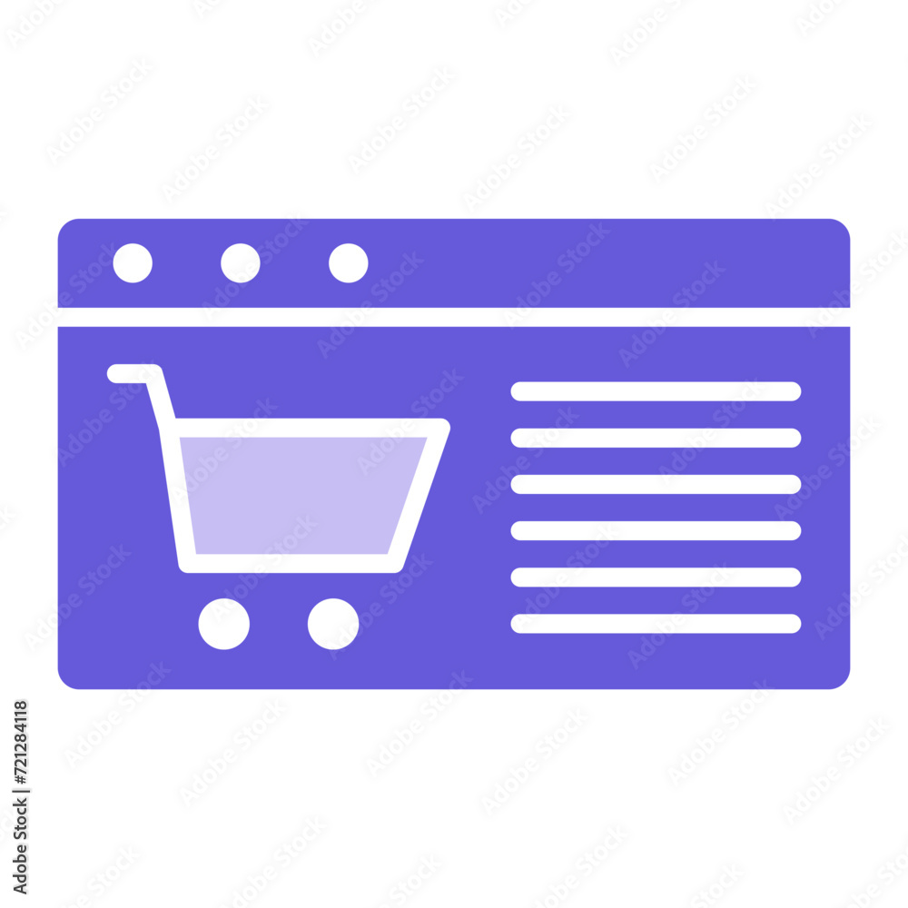 Canvas Prints ecomerce webpage icon of ecommerce iconset.