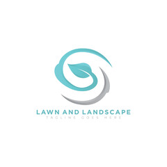 Obraz premium Letter S lawn & landscape logo vector