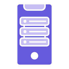 Smartphone Database Icon of Web Hosting iconset.