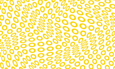 abstract repeatable yellow circle wave pattern.