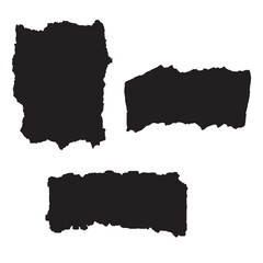 Abstract Torn Paper Silhouettes, Torn papers silhouettes for banners 