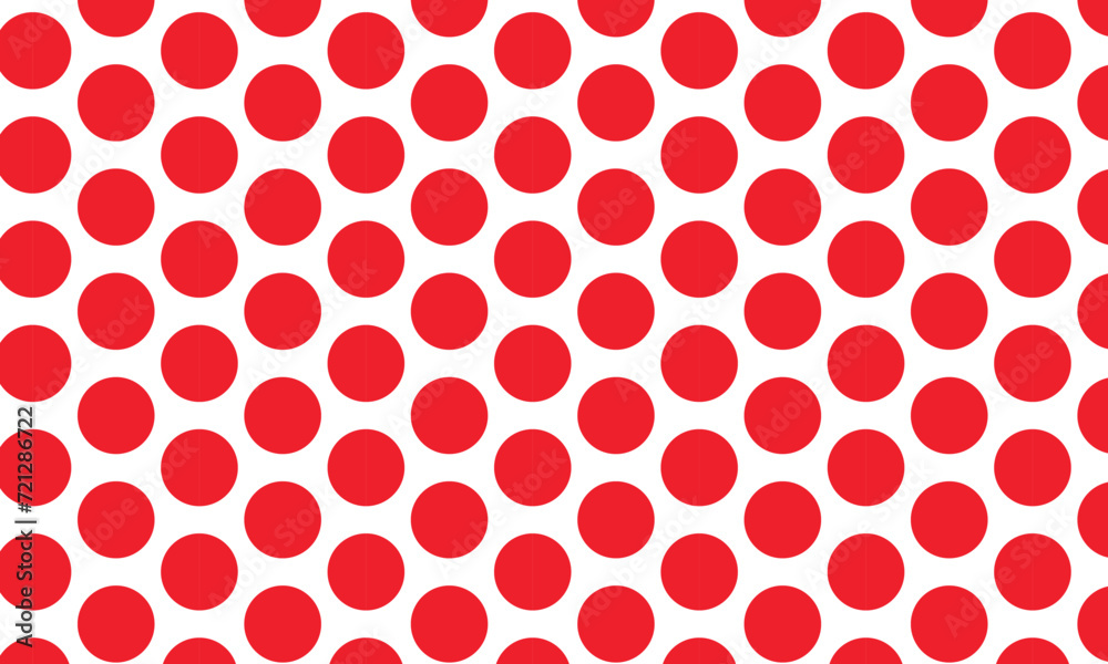 Aufkleber abstract repeatable red circle pattern vector.