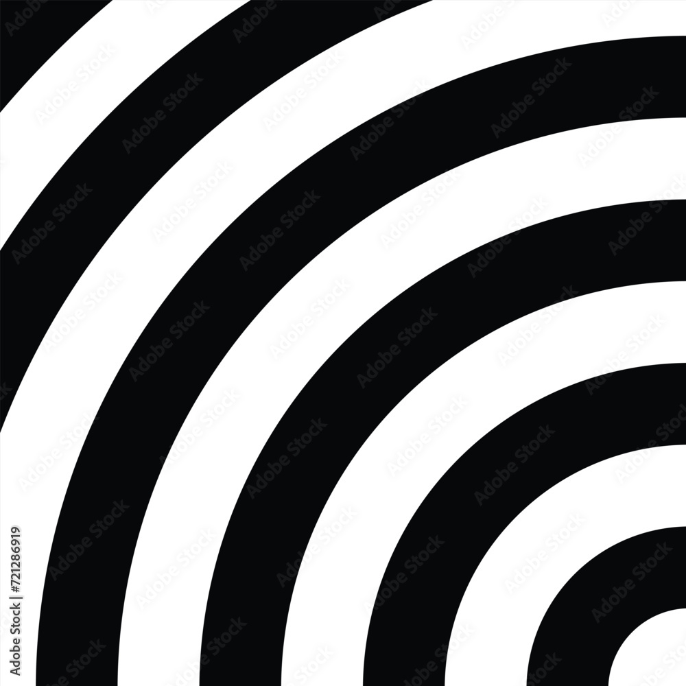 Poster abstract geometric repeatable seamless white black circle pattern.