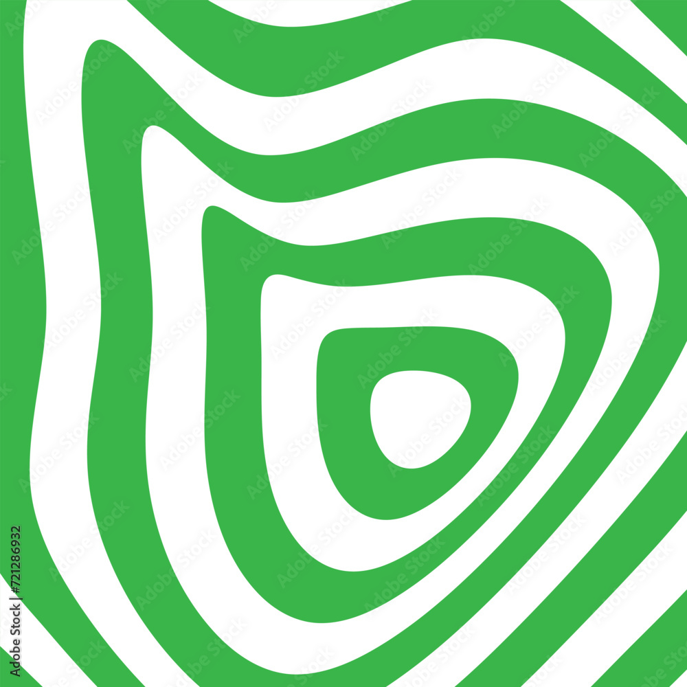 Poster abstract geometric repeatable seamless white green circle wave line pattern.