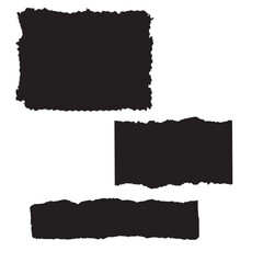 Obraz premium Abstract Torn Paper Silhouettes, Torn papers silhouettes for banners 