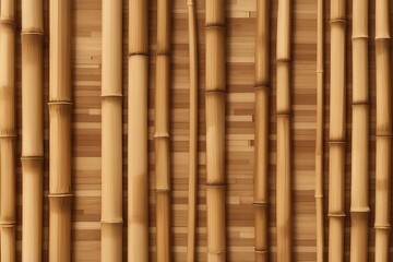 Naklejka premium Realistic bamboo texture background, created by ai generated