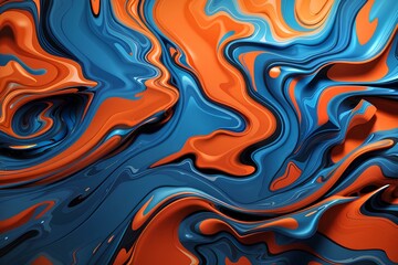 Obraz premium Trendy liquid color background, created by ai generated