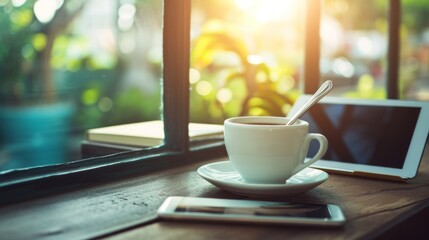 The Art of Coffee  A Close Up of a Barista's Hands Holding a Cup of Freshly Brewed Coffee
