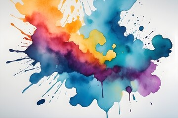 Abstract Captivating Watercolor Stains background