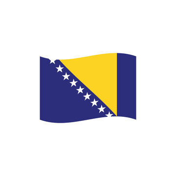recommend clip art: Flag of Bosnia & Herzegovina vector symbol