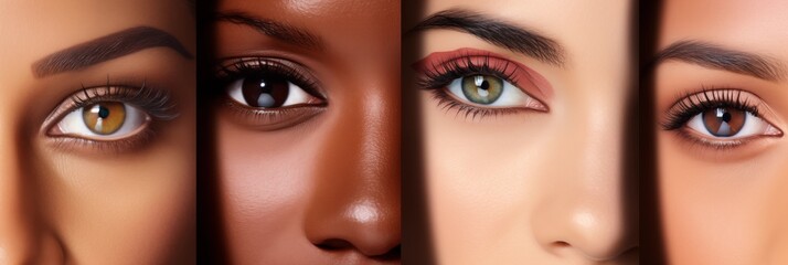 close up portrait of woman with makeup