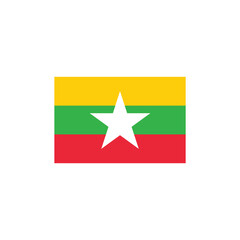 Flag of Myanmar vector symbol