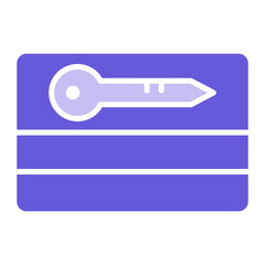 Card Key Icon of Protection and Security iconset.