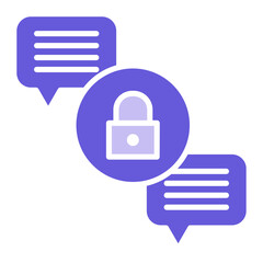 Chat Security Icon of Protection and Security iconset.