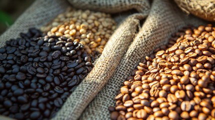 Obraz premium Coffee beans for sale