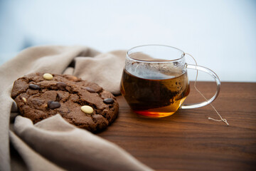 cup of tea and cookies