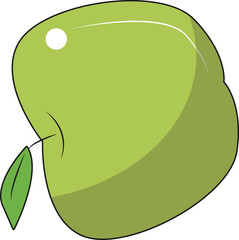 青リンゴ（green apple）(eps)