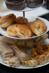 scones and tea sandwiches 