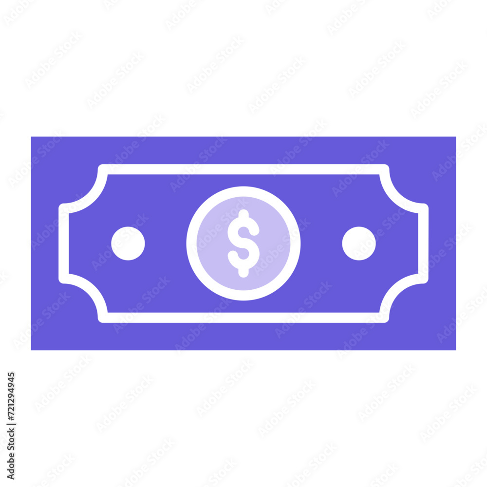 Poster dollar bill icon