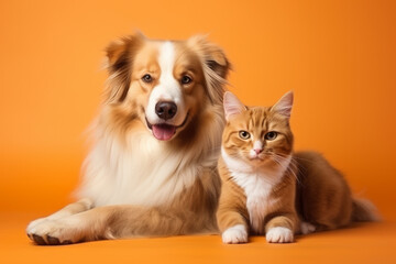 Amistad entre perros y gatos.
