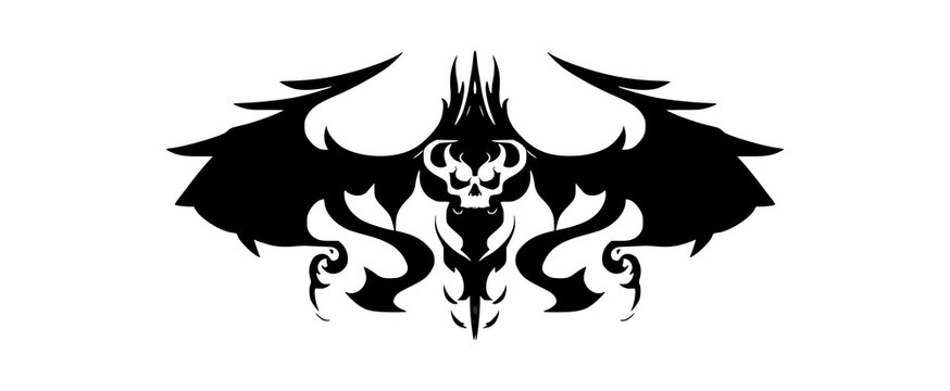 skull metal totem
