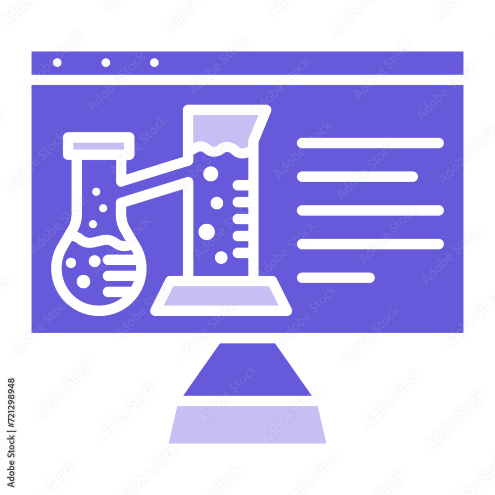 Sticker online chemistry icon of chemistry iconset.