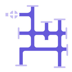 Oil Pipes Icon of Petrol Industry iconset.