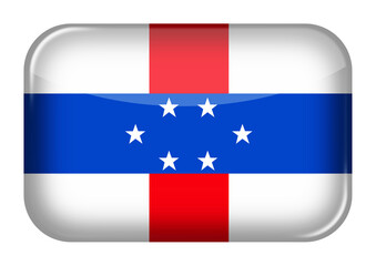 Netherlands Antilles web icon rectangle button