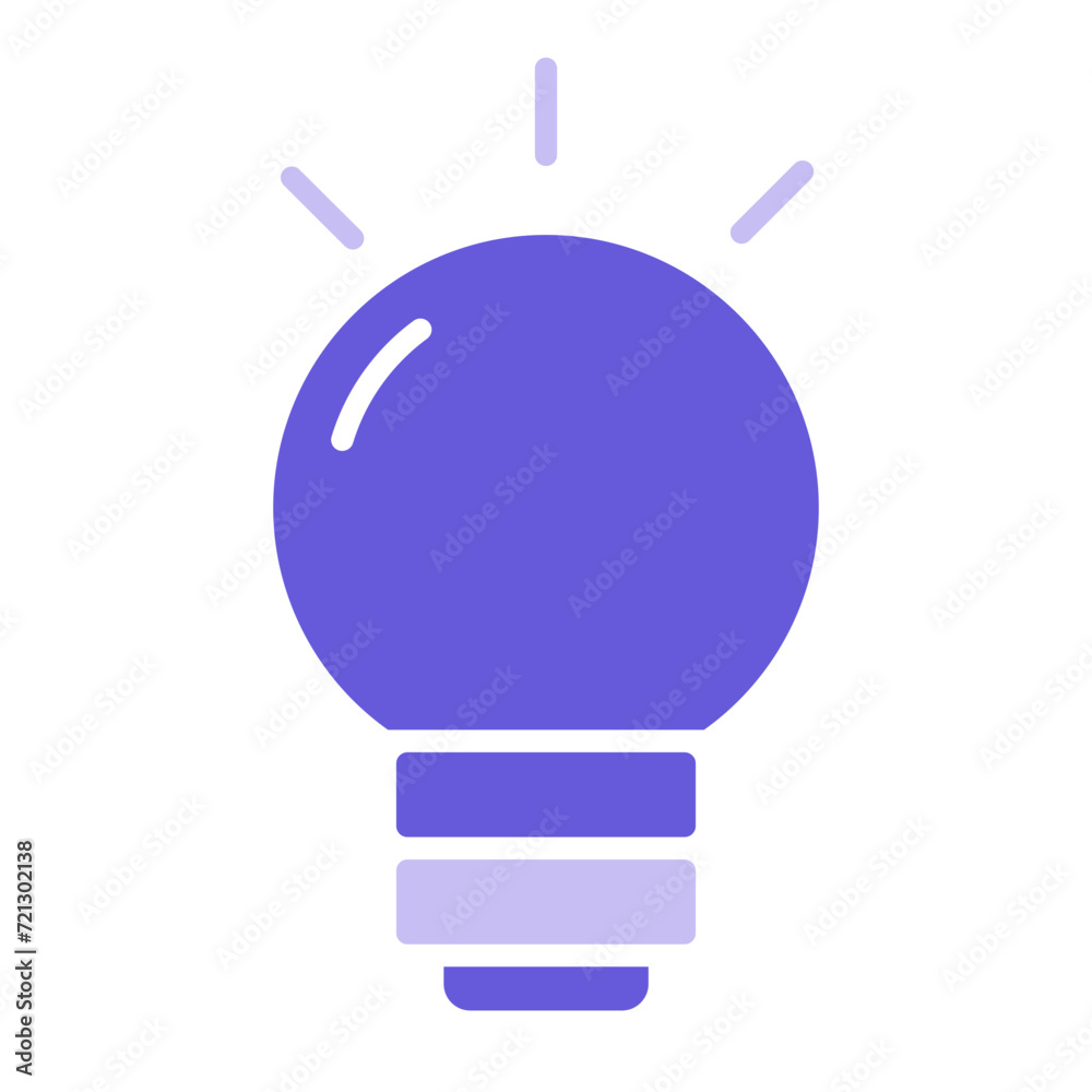 Wall mural lightbulb icon of computer and hardware iconset.