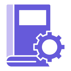 Book Settings Icon of Library iconset.