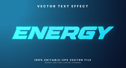 3d modern trendy style Energy Text effect with cinematic style