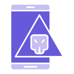 Mobile Virus Icon of Cyber Security iconset.