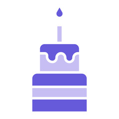 Two Layered Cake Icon of Party and Celebration iconset.