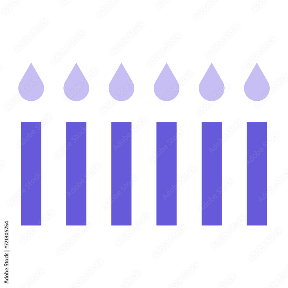 Poster candles icon of party and celebration iconset.