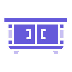 Drawer Table Icon of Interior iconset.