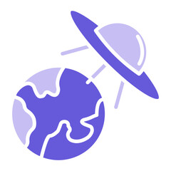 UFO Earth Icon of Space Technology iconset.
