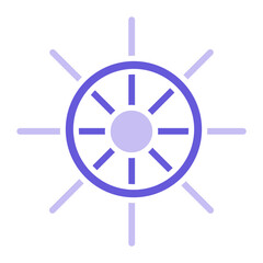 Fototapeta premium Ship Wheel Icon of Pirate iconset.