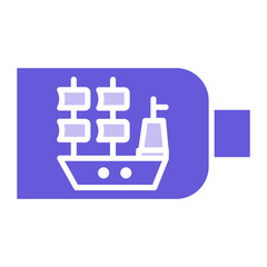 Ship Bottle Icon of Pirate iconset.