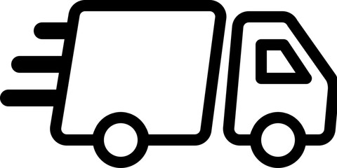 Delivery Truck Line icon 