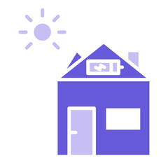 Solar House Icon of Real Estate iconset.