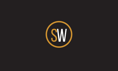 SW, WS, S, W Abstract Letters Logo Monogram