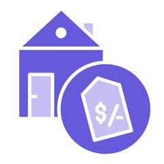 Obraz premium House Price Icon of Real Estate iconset.