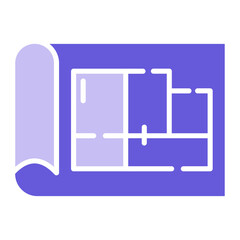 House Blueprint Icon of Real Estate iconset.